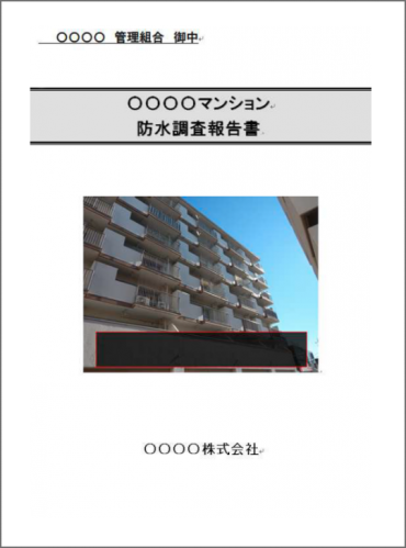 調査報告書のイメージ