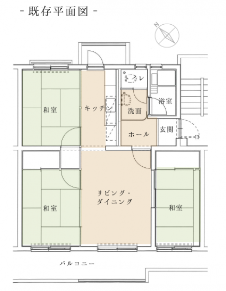 施工前間取り図