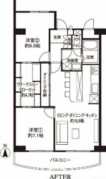 施工後間取り図