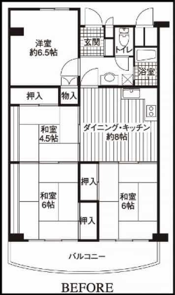 施工前間取り図