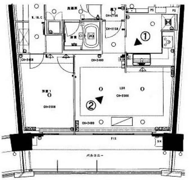 施工前間取り図