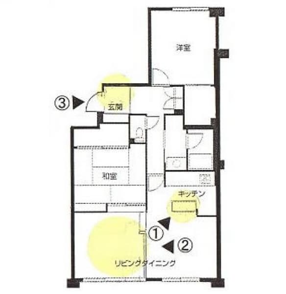施工前間取り図