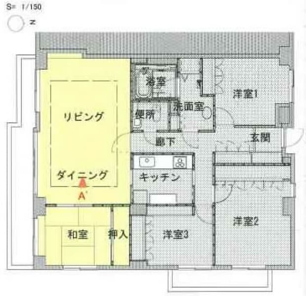 施工前間取り図