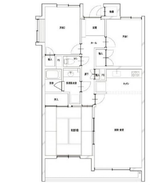 施工前間取り図