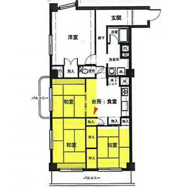 施工前間取り図