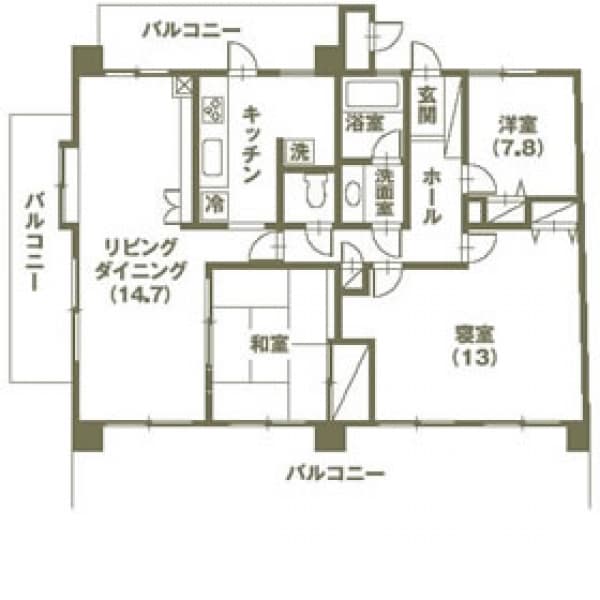 施工前間取り図