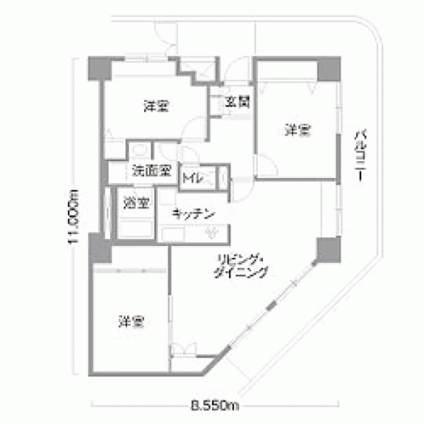施工前間取り図
