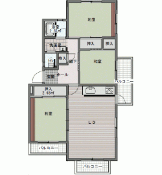 施工前間取り図