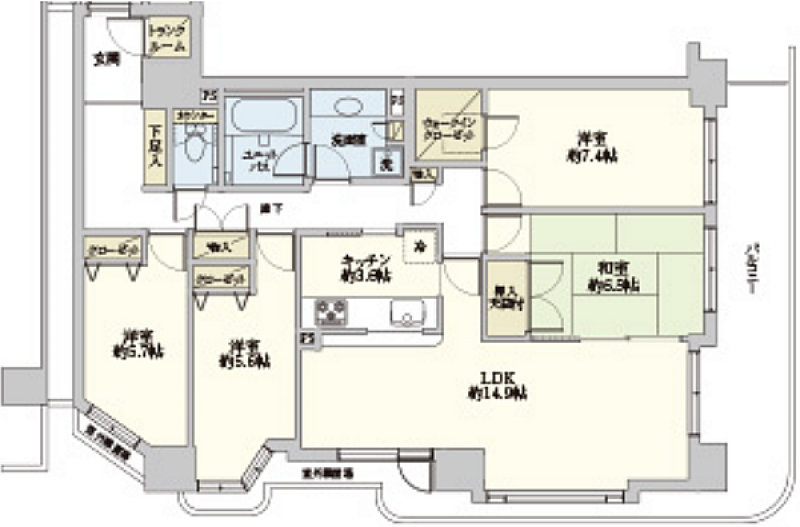 施工前間取り図