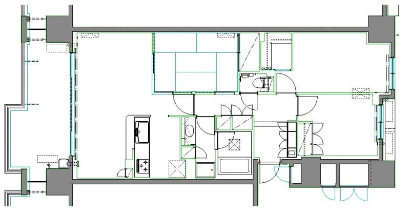 施工前間取り図