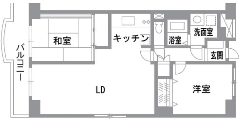 施工前間取り図