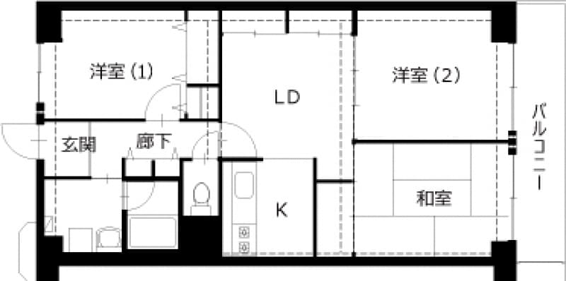 施工前間取り図