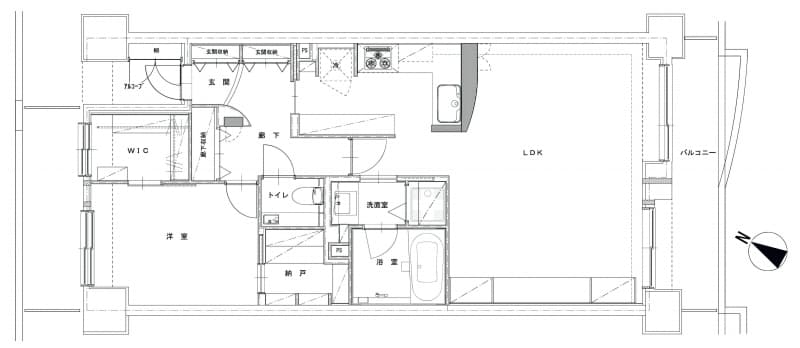 施工前間取り図