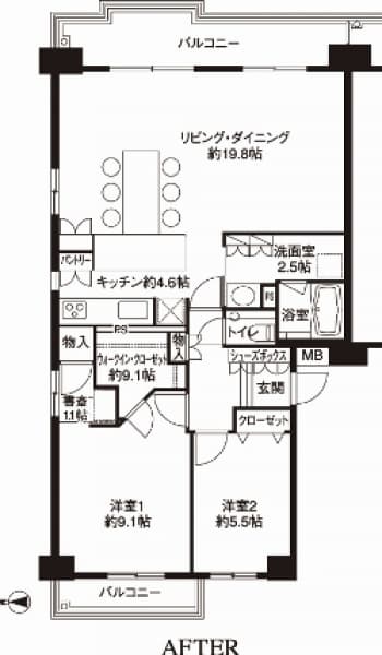 施工後間取り図