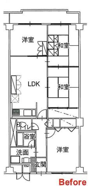 施工前間取り図